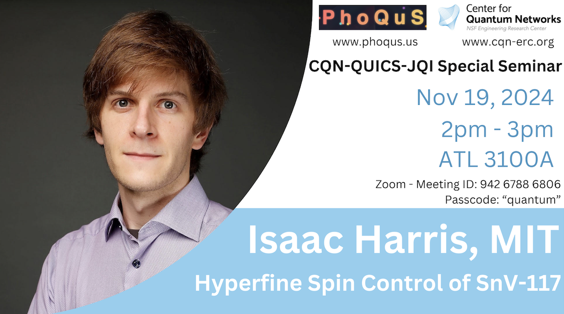 Special Seminar - Isaac Harris